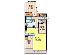 プレジオ芦屋の物件間取画像